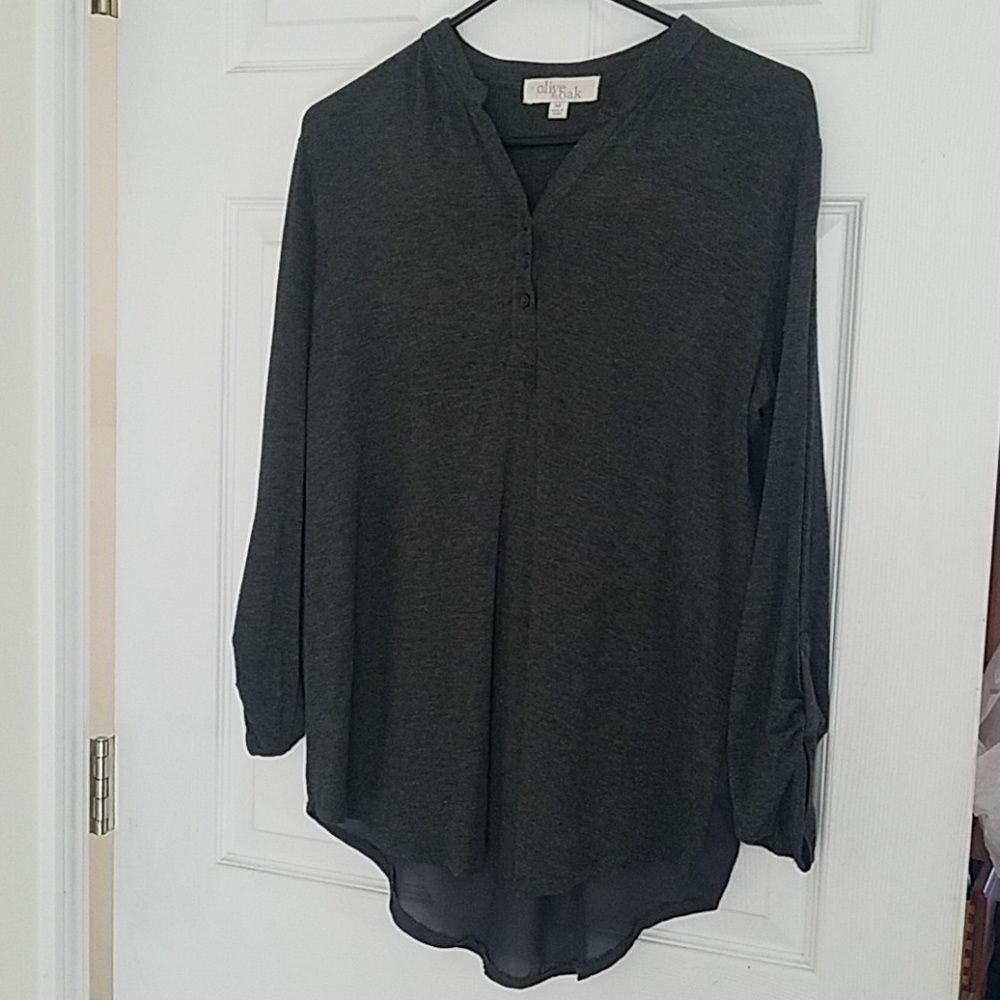 Two type material shirt